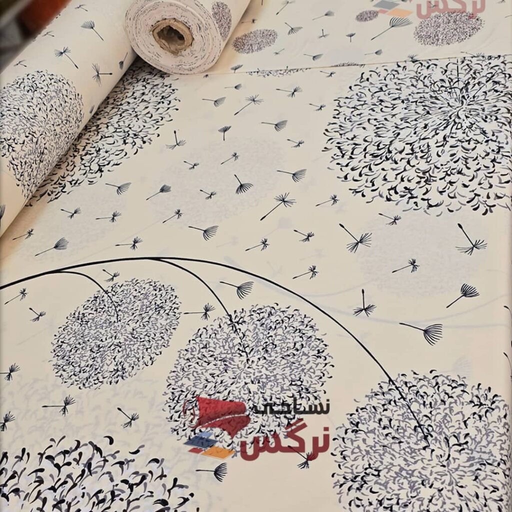 نیم ست کاورکشدار تخت و روبالشتی نخ پنبه قاصدک