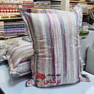 روبالشتی راه راه ساده تمام نخ کد 214