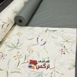 نیم ست کاورکشدار تخت و روبالشتی نخ پنبه طرح گل