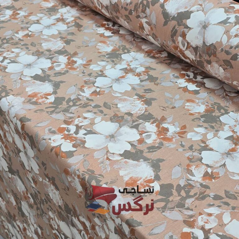 ملحفه نخ پنبه گلدار عرض 2.5 کد 676