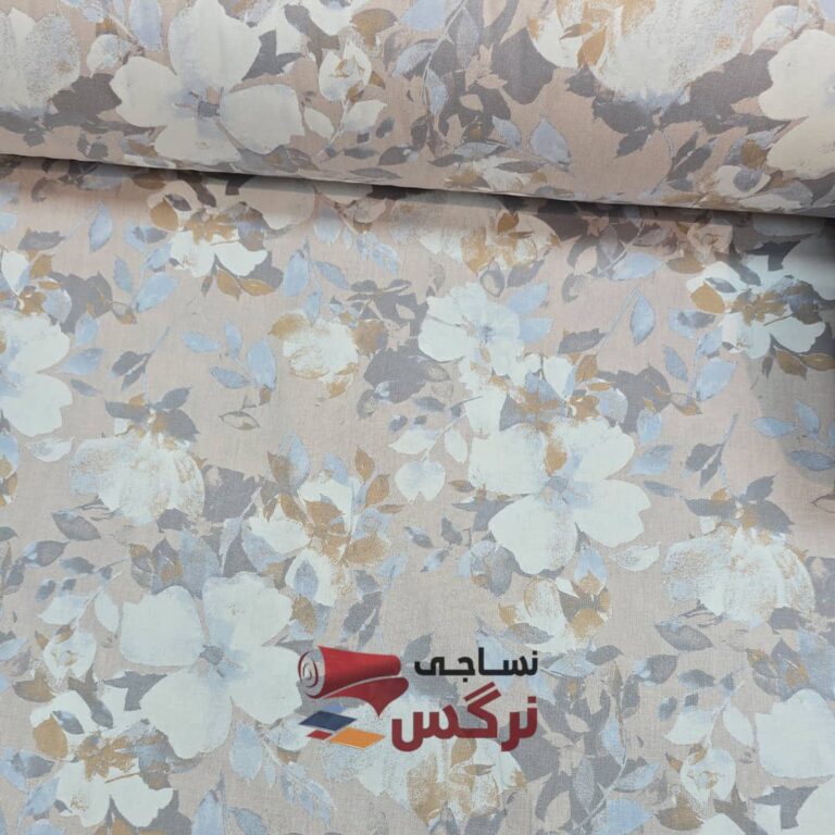 ملحفه نخ پنبه گلدار عرض 2.5 کد 677
