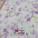 روبالشتی دورو نخ پنبه گلدار و ساده بنفش کد 544 و 545 - Image 2