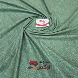 ملحفه نخ پنبه عرض 2.4 تک رنگ سبز کد 419 - Image 3