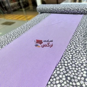 سفره پارچه ای بنفش 6 نفره سایز 100*160 کد12