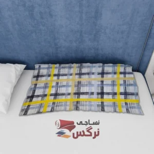 ملحفه نخ 100% طرح چهارخانه عرض 2 کد 150 - Image 3