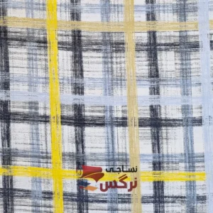 ملحفه نخ 100% طرح چهارخانه عرض 2 کد 150