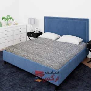 ملحفه نخ پلی استر طرح شطرنجی عرض 2 کد 154 - Image 2