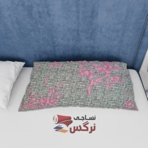 ملحفه نخ پلی استر طرح شطرنجی گلدار عرض 2 کد 156 - Image 3