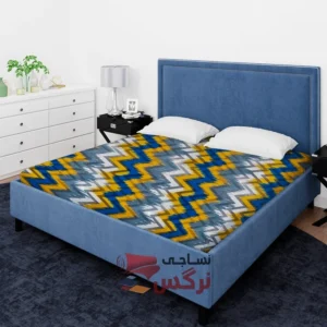 ملحفه نخ پلی استر طرح اسپرت زیگ زاگ عرض 2 کد 160 - Image 2