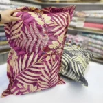روبالشتی طرح برگ 60 درصد نخ کد 214