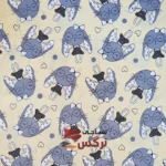 ملحفه ساتن نخ طرح خرگوش عرض 1.5 متر کد 193