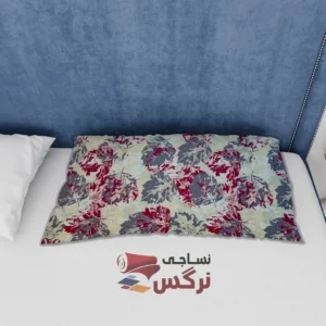 ملحفه نخ پلی استر طرح برگ قرمز عرض 2 کد 211 - Image 3