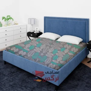 ملحفه نخ پلی استر طرح برگ عرض 2 کد 217 - Image 2