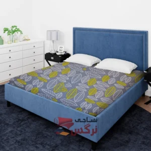 ملحفه نخ پلی استر طرح برگ عرض 2 کد 219 - Image 2