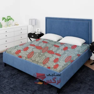 ملحفه نخ پلی استر طرح برگ عرض 2 کد 220 - Image 2
