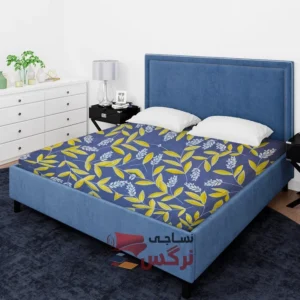 ملحفه نخ پلی استر طرح برگ عرض 2 کد 222 - Image 2