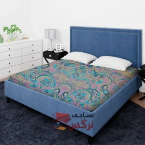 ملحفه نخ پلی استر طرح سنتی عرض 2 کد 226 - Image 2