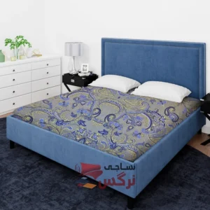 ملحفه نخ پلی استر طرح سنتی عرض 2 کد 227 - Image 2