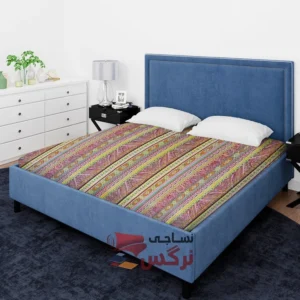 ملحفه نخ پلی استر طرح سنتی عرض 2 کد 247 - Image 2