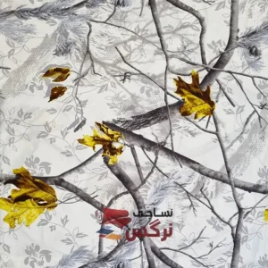 ملحفه پنبه براش طرح برگ پاییزی عرض 2.5 کد 288