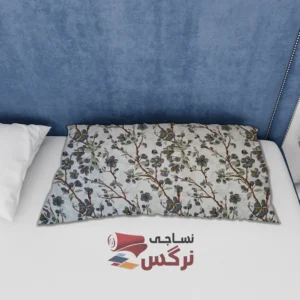 ملحفه ژاکارد ساتن نخ طرح برگ بهاری عرض 2.5 کد 296 - Image 2