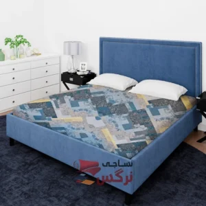 ملحفه ساتن پنبه طرح آنجل چهارخانه عرض 2 کد 298 - Image 2