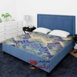 ملحفه ساتن پنبه طرح آنجل چهارخانه عرض 2 کد 299 - Image 2