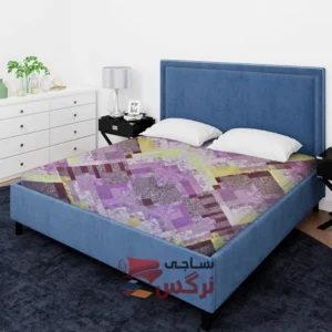 ملحفه ساتن پنبه طرح آنجل چهارخانه عرض 2 کد 301 - Image 2