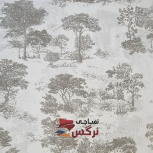 ملحفه نخ پنبه طرح درخت عرض 2.4 کد 310