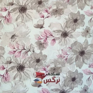 ملحفه ژاکارد ساتن نخ طرح گل عرض 2.5 کد 311