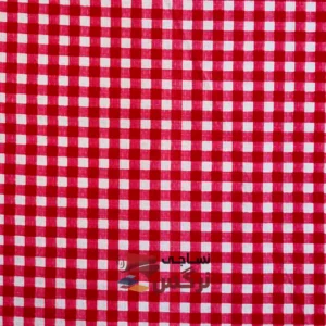 دستمال آشپزخانه زنبوری طرح چهارخانه قرمز عرض 1.5 متر کد 326