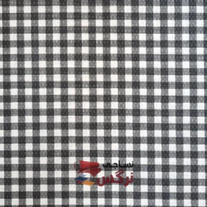 دستمال آشپزخانه زنبوری چهارخانه مشکی عرض 1.5 متر کد 327