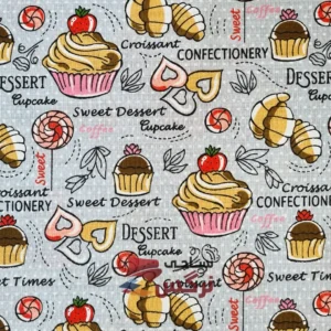 دستمال آشپزخانه زنبوری طرح کیک عرض 1.5 متر کد 336