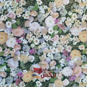 ملحفه نخ پنبه طرح گل عرض 2.5 کد 416