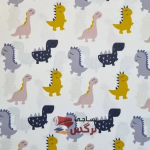 ملحفه نخ پنبه طرح اژدها عرض 2 متر کد 455