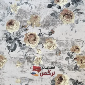 ملحفه ساتن نخ طرح گل عرض 2.5 کد 463