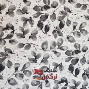 ملحفه ساتن ابریشم طرح برگ عرض 2 کد 512