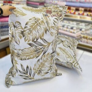 روبالشتی برگ طلایی ساتن نخ کد 60