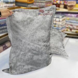 روبالشتی طوسی پتینه ساتن نخ کد 89