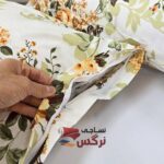 روبالشتی نخ پنبه گلدار کد 597 - Image 2