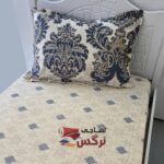 نیم ست کاورکشدار تخت و روبالشتی نخ پنبه طرح سنتی