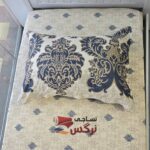 نیم ست کاورکشدار تخت و روبالشتی نخ پنبه طرح سنتی - Image 3