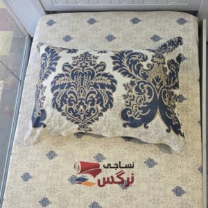 نیم ست کاورکشدار تخت و روبالشتی نخ پنبه طرح سنتی - Image 3