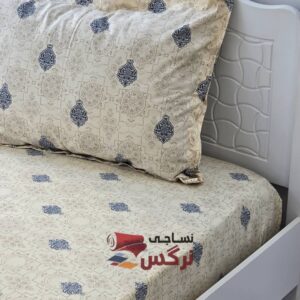 نیم ست کاورکشدار تخت و روبالشتی نخ پنبه طرح سنتی - Image 5