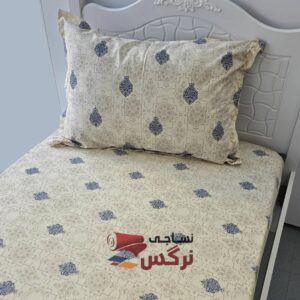 نیم ست کاورکشدار تخت و روبالشتی نخ پنبه طرح سنتی - Image 4