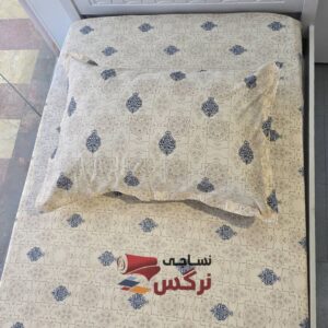 نیم ست کاورکشدار تخت و روبالشتی نخ پنبه طرح سنتی - Image 6