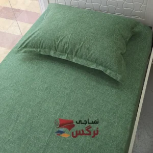 نیم ست کاورکشدار تخت و روبالشتی نخ پنبه گلدار - Image 5