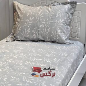 نیم ست کاورکشدار تخت و روبالشتی نخ پنبه گل رز - Image 7
