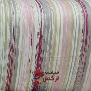 نیم ست کاورکشدار تخت و روبالشتی نخ پنبه راه راه