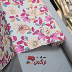 روبالشتی نخ پنبه طرح گل کد 665 - Image 3